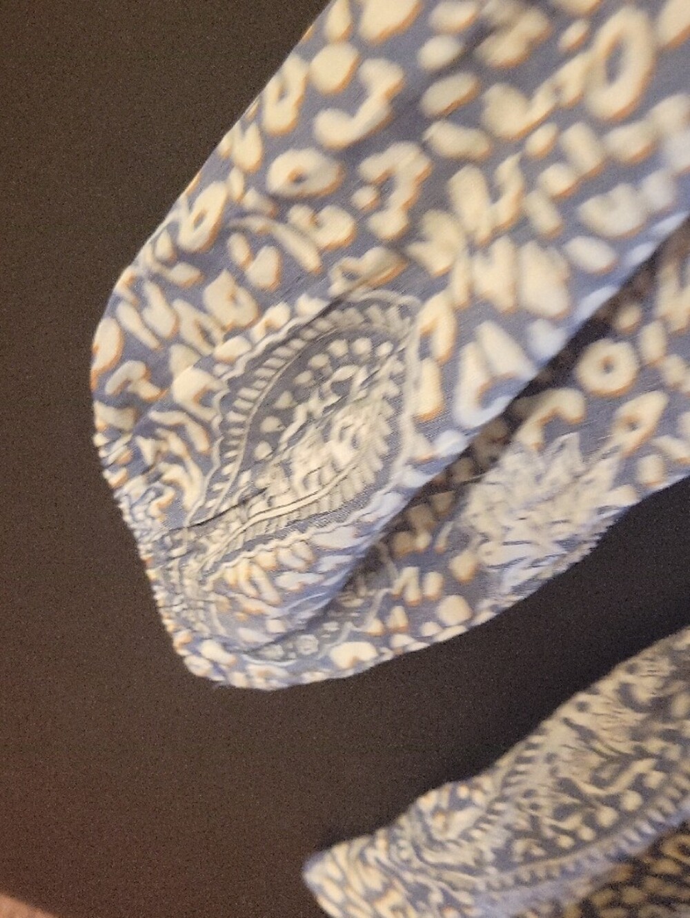 Indigo Rose Blue & White Paisley Midi Dress View 3